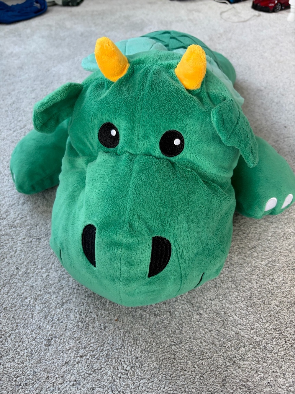 Melissa and Doug Green Plush Dragon Stuffed Toy - large